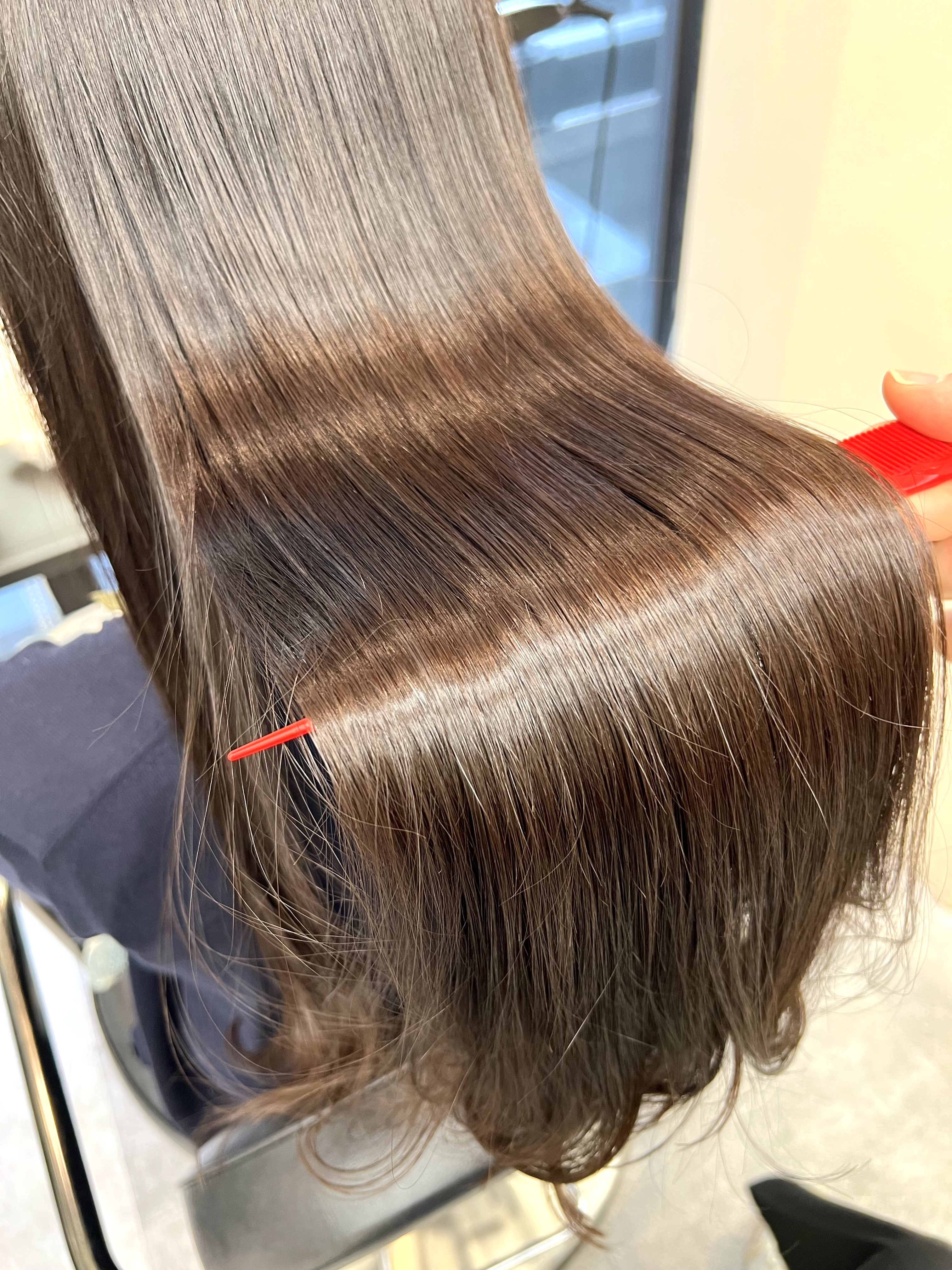 しなやかな艶髪クローズアップ